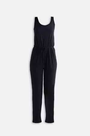 Relaxed Drawstring Jumpsuit in Black from Reistor