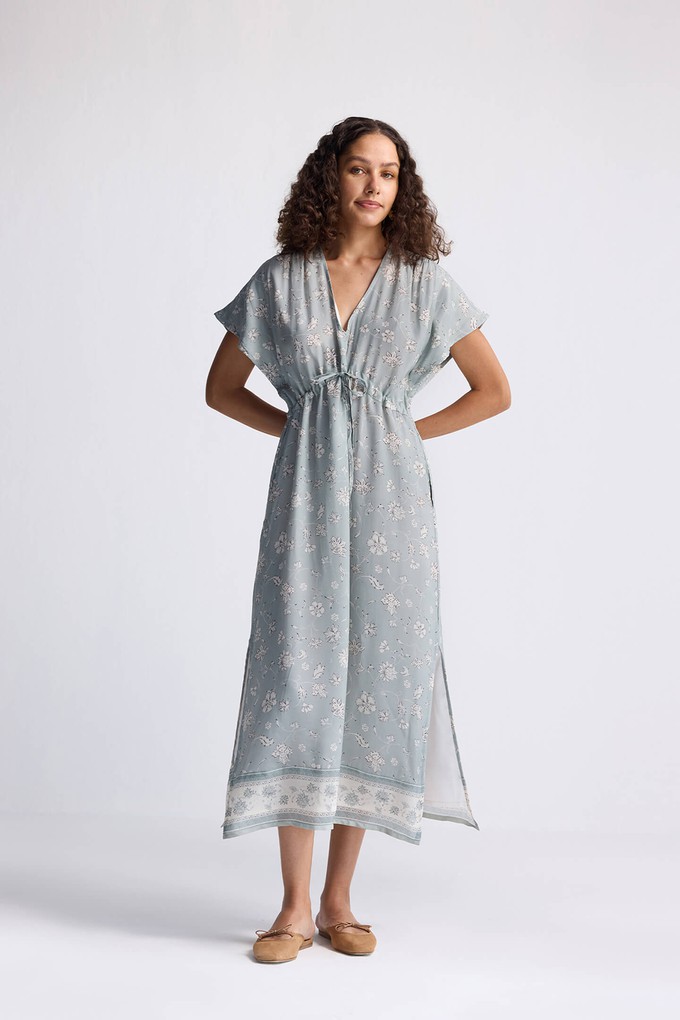 Gathered Maxi Dress in Sage Green from Reistor