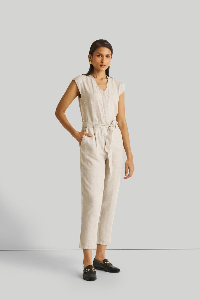 Evening Chai Jumpsuit in Light Beige from Reistor