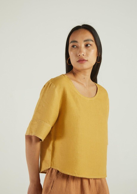 Summer Muse Top in Mustard from Reistor