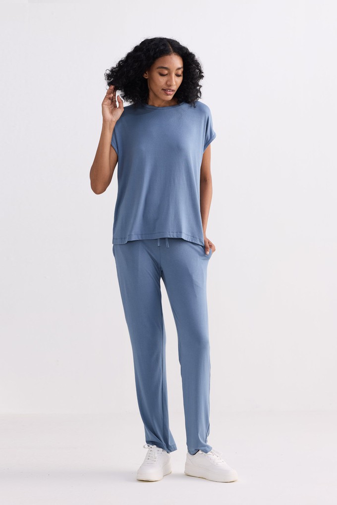 Relaxed Tee Set in Blue from Reistor