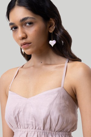 Strappy Midi Camisole Dress in Pink from Reistor