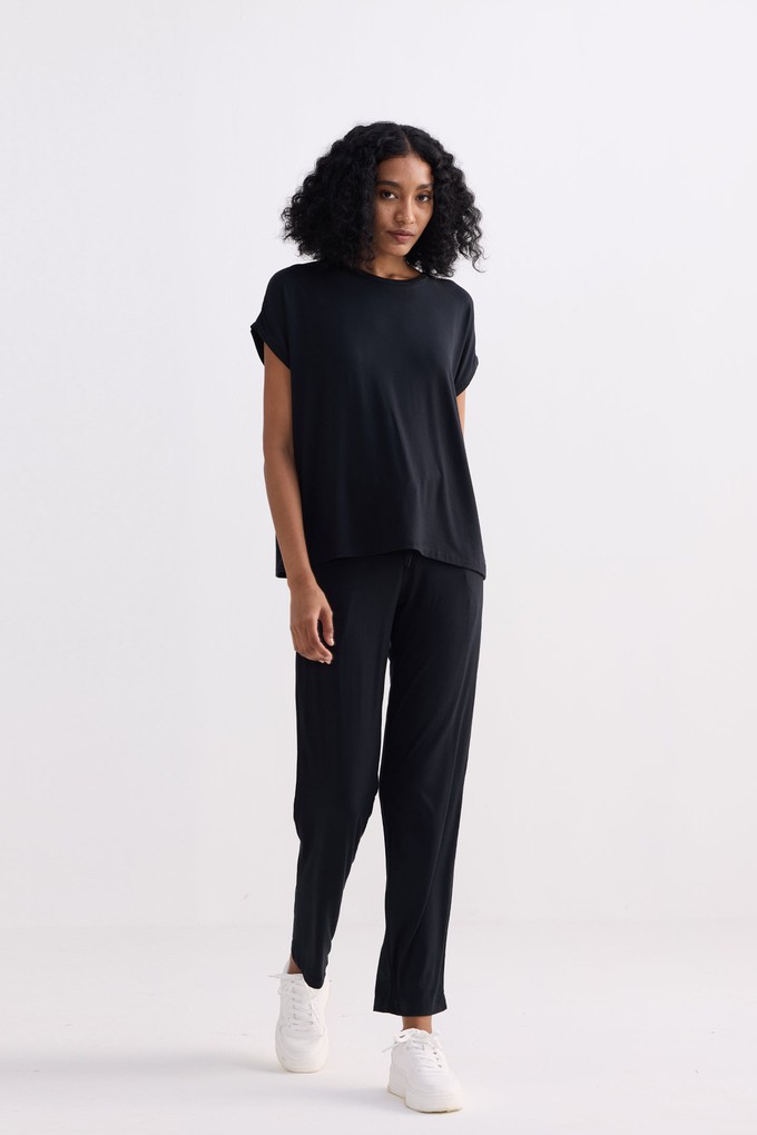 Relaxed Tee Set in Black from Reistor