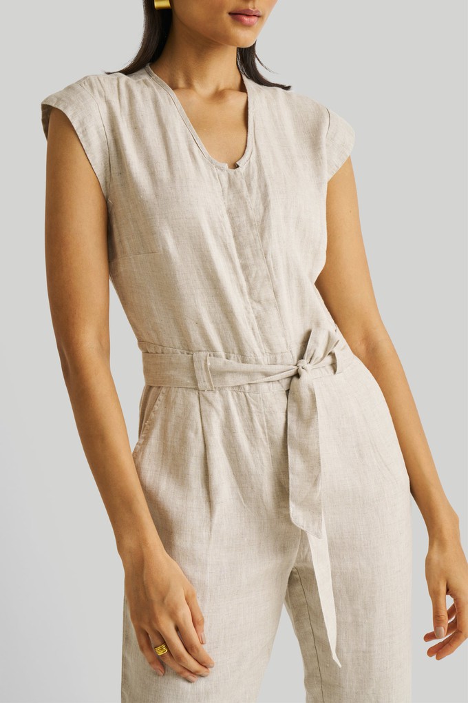 Evening Chai Jumpsuit in Light Beige from Reistor