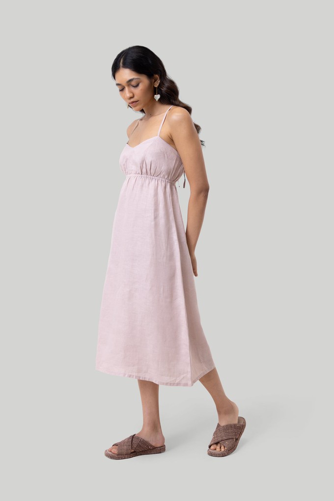 Strappy Midi Camisole Dress in Pink from Reistor