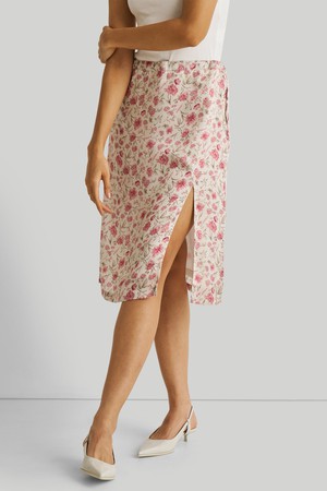 Brunch Skirt in Pink Florals from Reistor