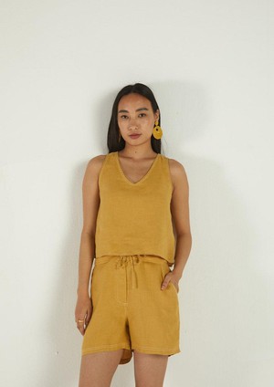 Sunkissed Saltwater Shorts in Mustard from Reistor