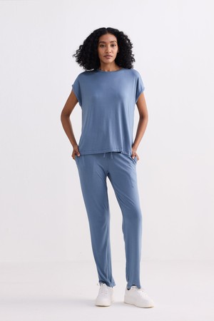 Wide Leg Pant in Blue from Reistor