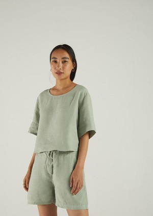 Summer Muse Top in Light Olive from Reistor