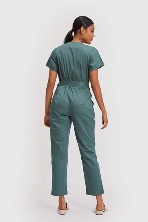 Cropped Wrap Jumpsuit from Reistor