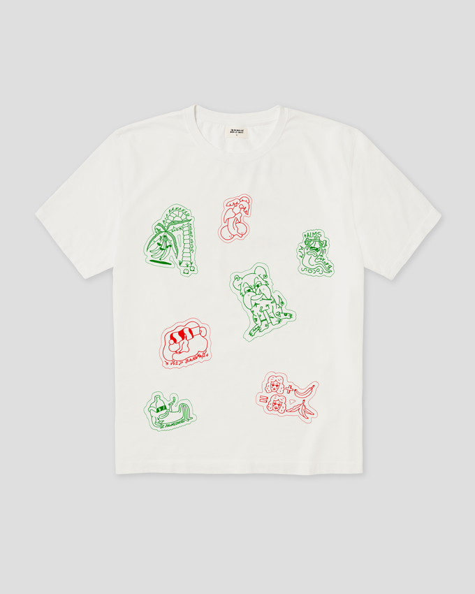 The Traveler RB x PC White T-Shirt from Rip Bananas