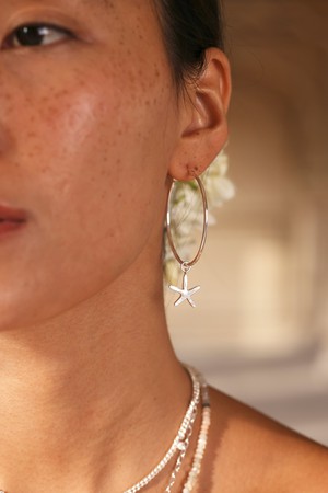 Multi Charm Hoop Earrings from Rize