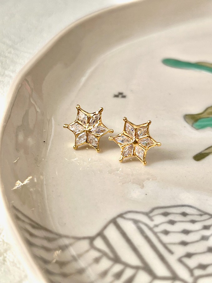 Quartz Star Stud Earrings from Rize