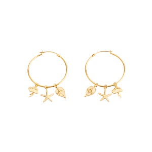 Multi Charm Hoop Earrings from Rize