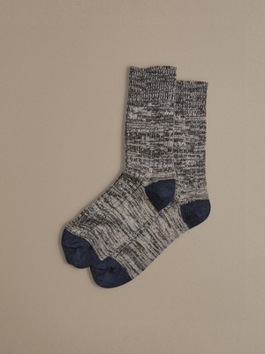 Chunky Wool Boot Socks | Marbled Grey from ROVE