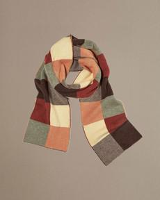 Chequerboard Scarf | Rust Multi via ROVE