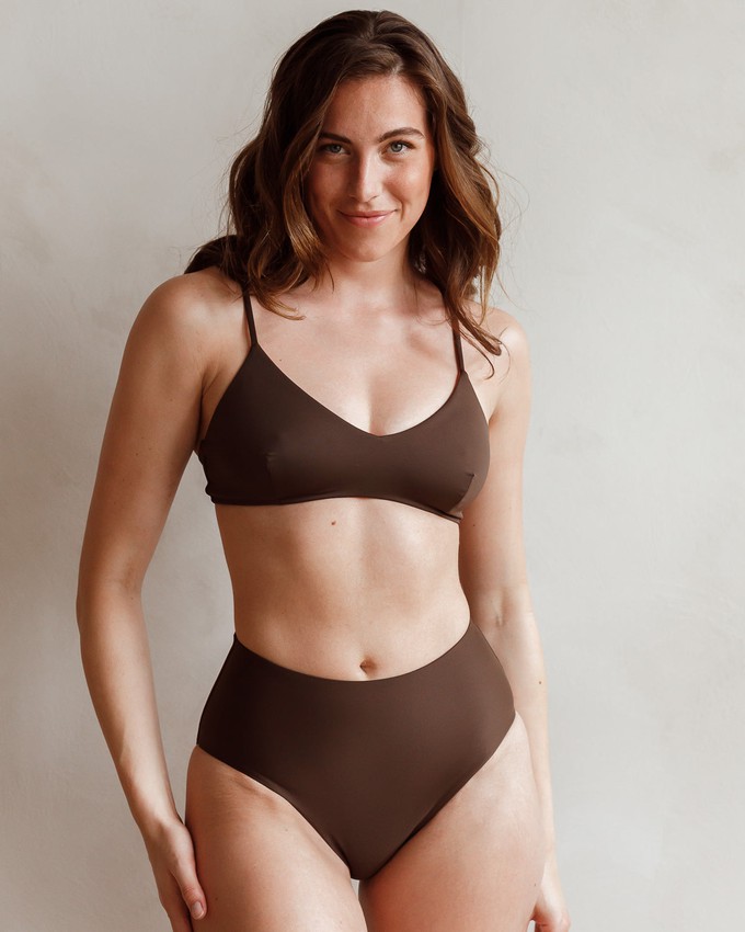 Bikini Top - Jasmine Brown/Pink from Savara Intimates