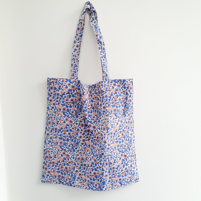 XL block print tote bag from Shakti.ism