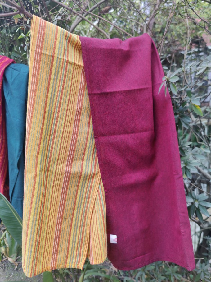 Soft cotton solid scarf, handwoven in Nepal from Shakti.ism