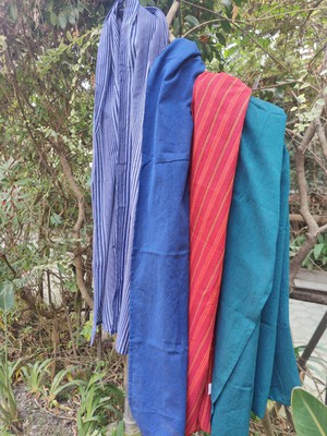 Soft cotton solid scarf, handwoven in Nepal from Shakti.ism