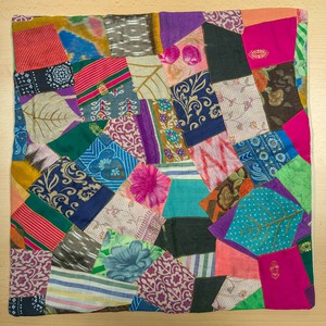 Handmade Patchwork Sari Cushion Cover from Shakti.ism