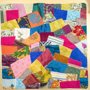 Handmade Patchwork Sari Cushion Cover from Shakti.ism