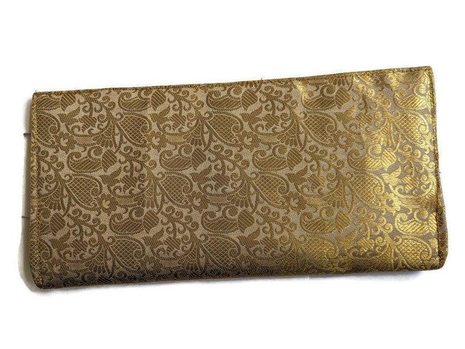 Gold sari clutch, evening bag from Shakti.ism