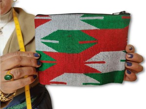 Dhaka pouch, ethically handwoven in Nepal from Shakti.ism