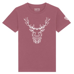 Het Hert Kids T-shirt - Dark Rose from Shiftr for nature