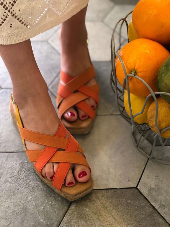 Sandals Algarve Orange from Shop Like You Give a Damn