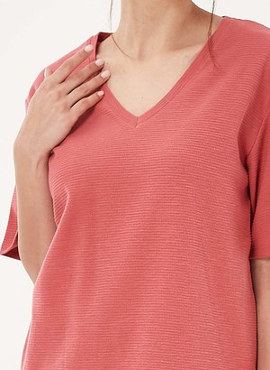 T-Shirt Jacquard Jersey Pink from Shop Like You Give a Damn