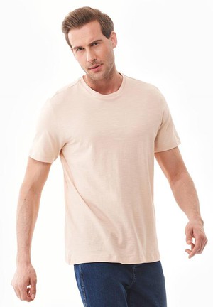 T-Shirt Basic Abby Stone Beige from Shop Like You Give a Damn