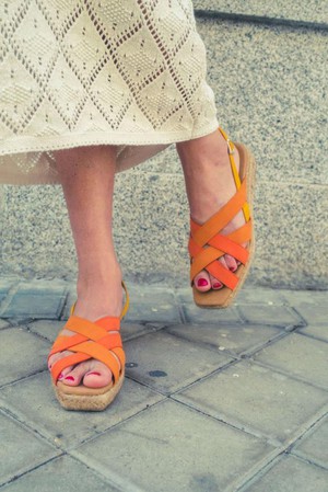 Sandals Algarve Orange from Shop Like You Give a Damn