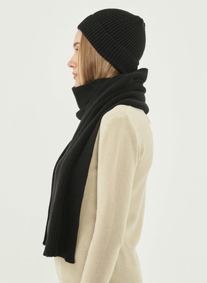 Unisex Knit Scarf Black from Shop Like You Give a Damn