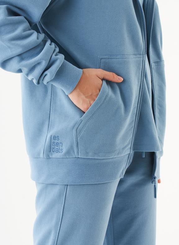 Unisex Zip Up Hoodie Junda Steel Blue from Shop Like You Give a Damn