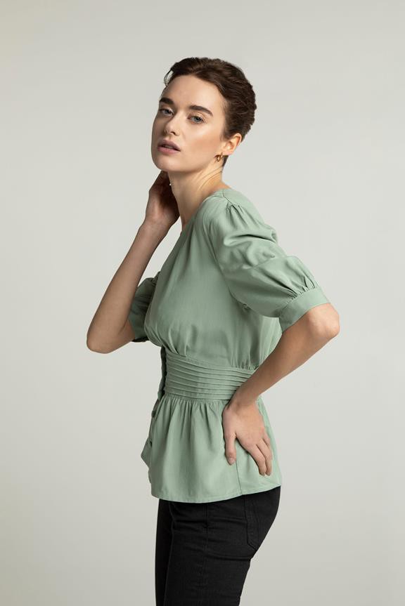 Blouse Lillmor Green from Shop Like You Give a Damn