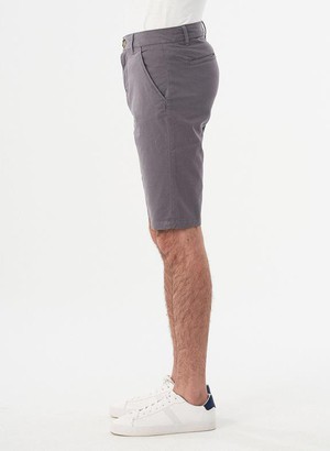 Skinny Chino Shorts Dark Grey from Shop Like You Give a Damn