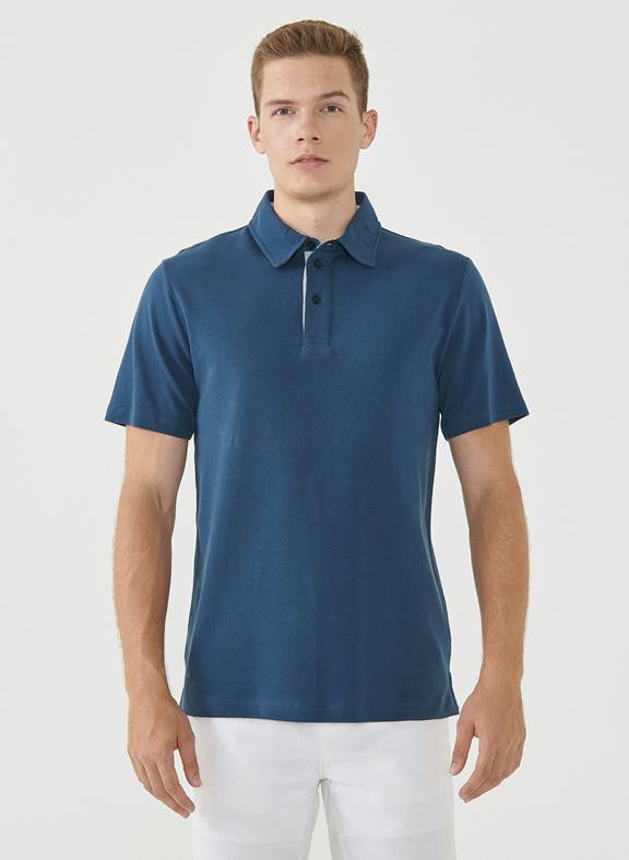 Polo Shirt Organic Cotton Dark Blue from Shop Like You Give a Damn