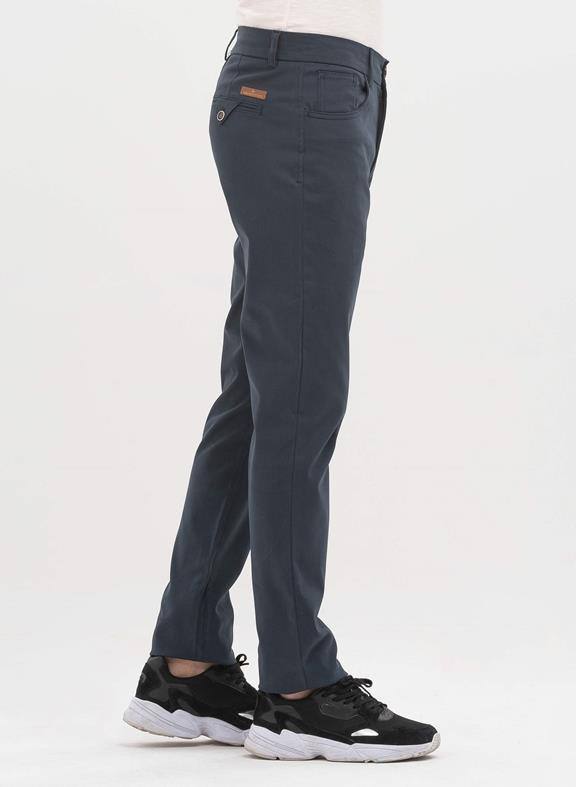 Trousers Regular Fit Navy from Shop Like You Give a Damn