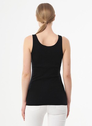 Ribbed Top Organic Cotton Black from Shop Like You Give a Damn