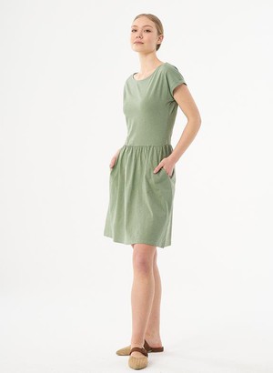 Slub Jersey Dress Fern Green from Shop Like You Give a Damn