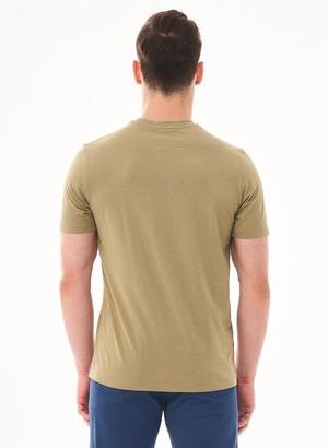 T-Shirt Camera Print Olive from Shop Like You Give a Damn