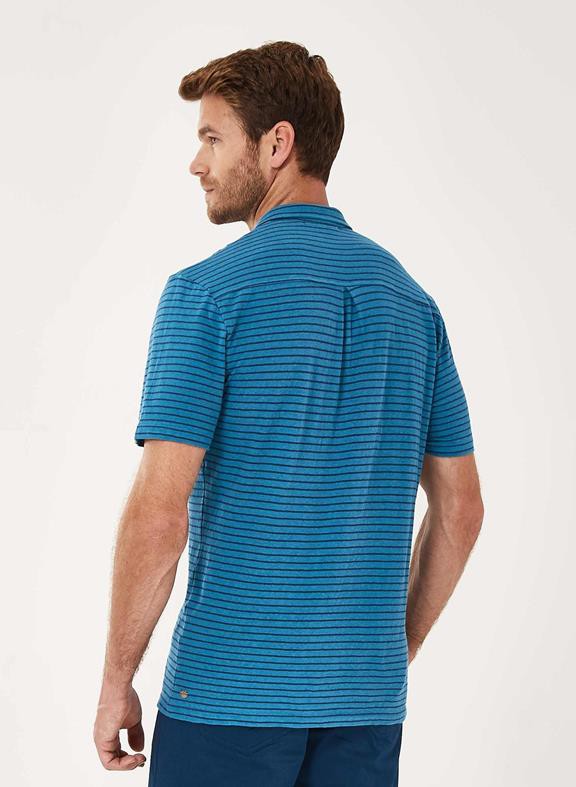 Striped Polo Blue from Shop Like You Give a Damn