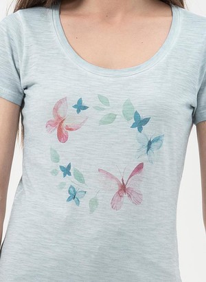 T-Shirt Butterfly Light Blue from Shop Like You Give a Damn