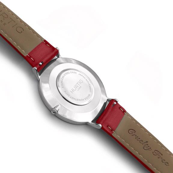 Moderno Watch Silver, White & Red from Shop Like You Give a Damn