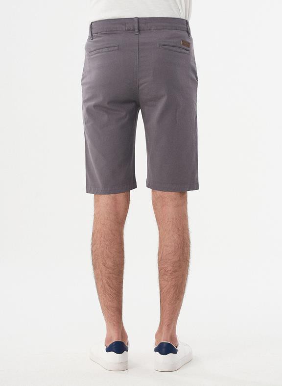 Skinny Chino Shorts Dark Grey from Shop Like You Give a Damn