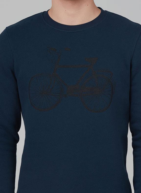 Sweatshirt Navy Bike from Shop Like You Give a Damn