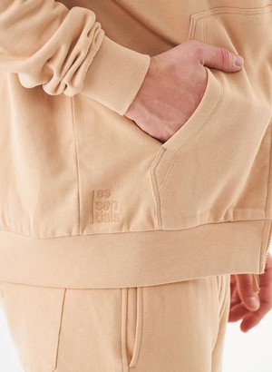 Unisex Zip Up Hoodie Junda Beige from Shop Like You Give a Damn