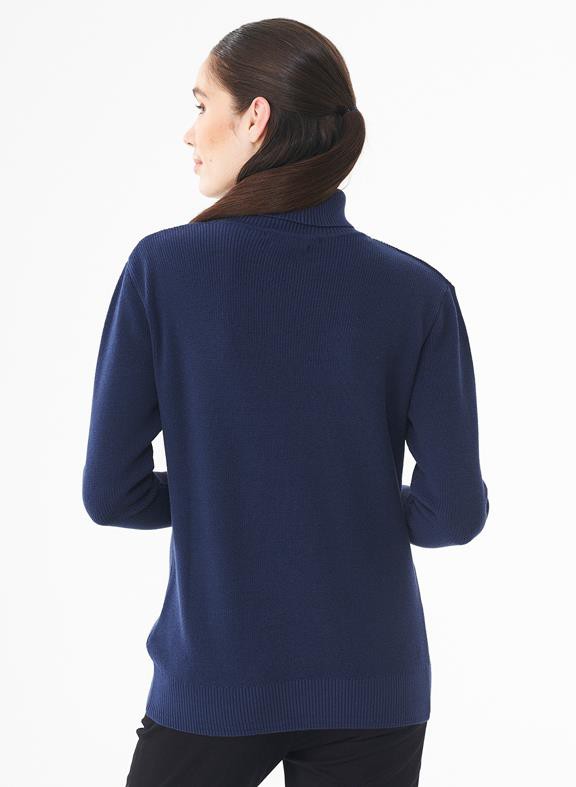 Turtleneck Sweater Dark Blue from Shop Like You Give a Damn