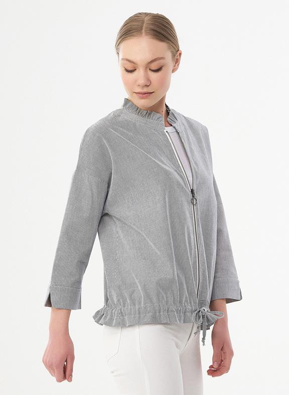 Jacket Stripe Pattern Light Grey from Shop Like You Give a Damn